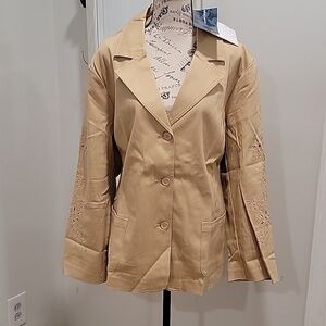 Susan Grave Tan Blazer 2x-large. M14